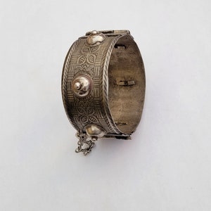 Bracelet Manchette Ethnique Berbère (Amazigh) Maroc - Cuivre Doré, Réglable, Unisexe - Neuf Sans Emballage