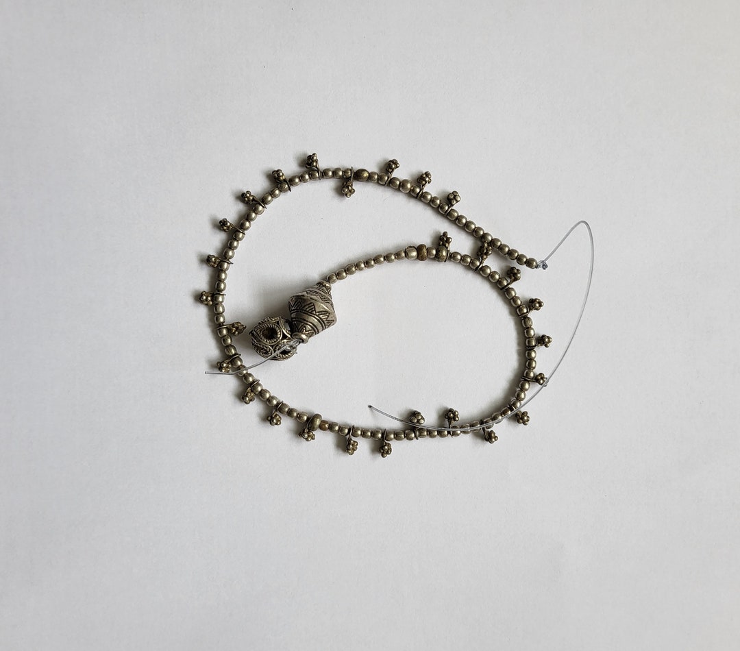Various Silver Beads From a Broken Necklace Etsy