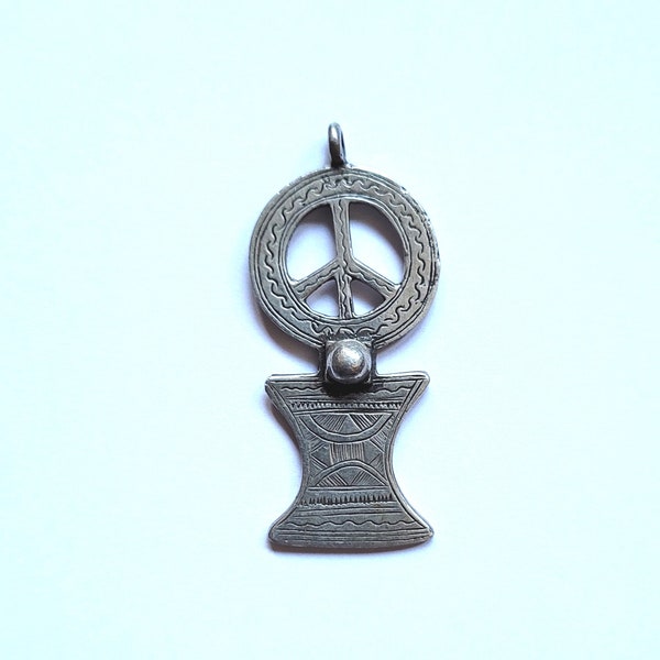 Pendentif Peace and Love Tibétain en argent