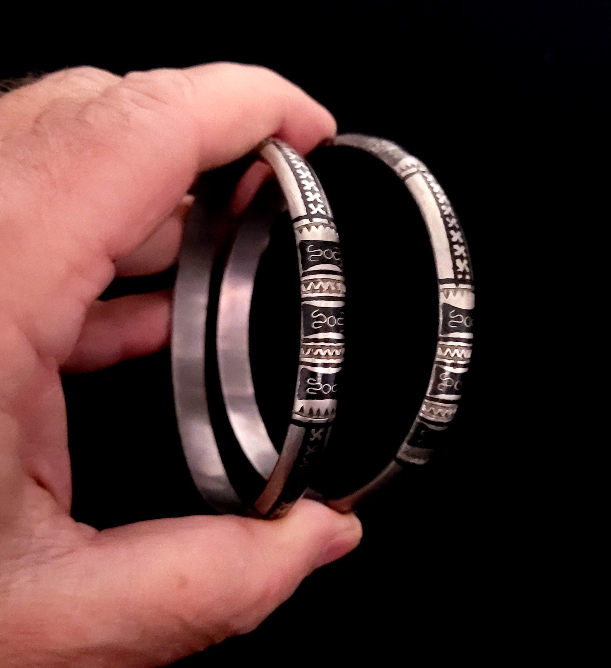 Touareg silver bangle new arrivals