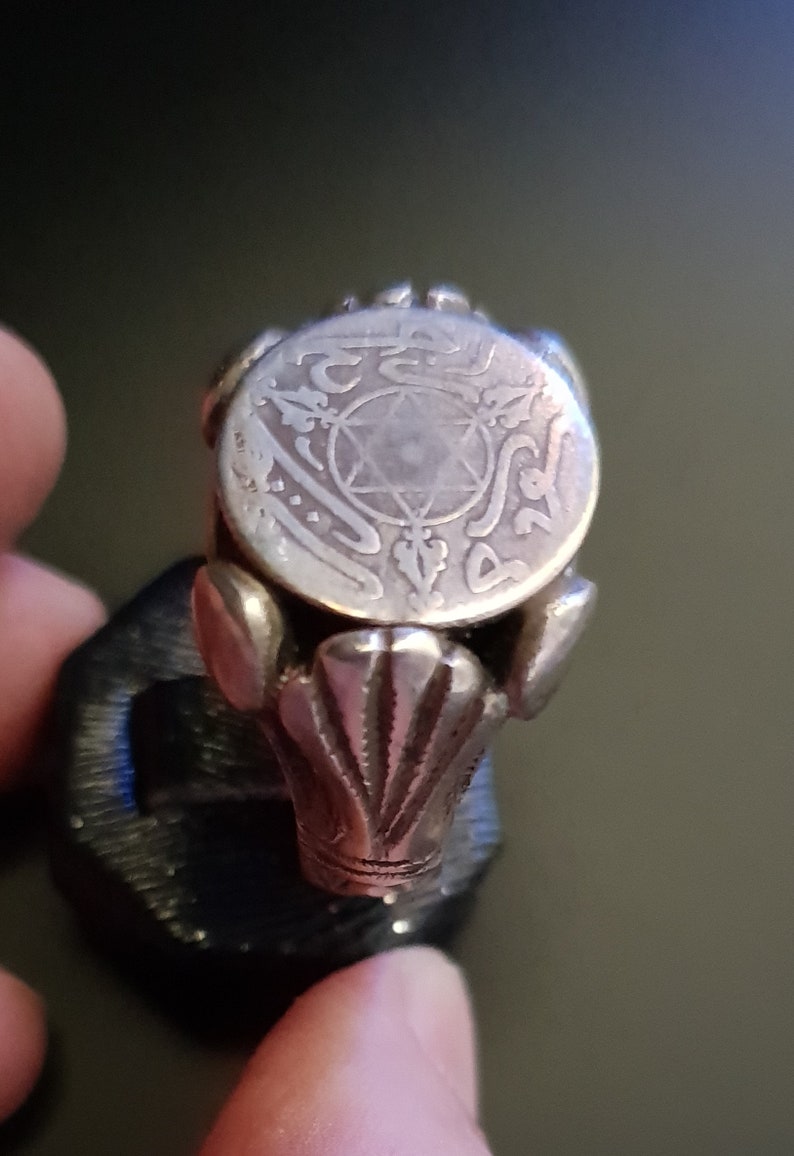 South Morocco Tiznit region Judaica silver ring and Star of David Morocco