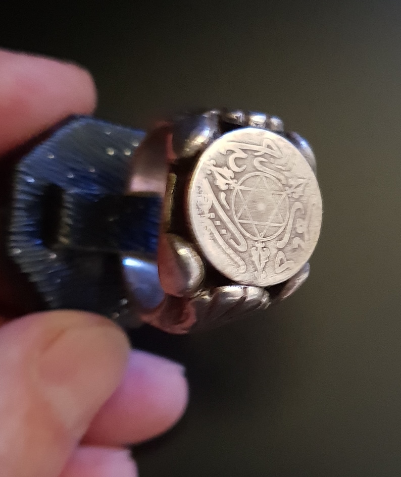 South Morocco Tiznit region Judaica silver ring and Star of David Morocco