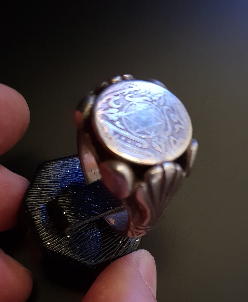 South Morocco Tiznit region Judaica silver ring and Star of David Morocco