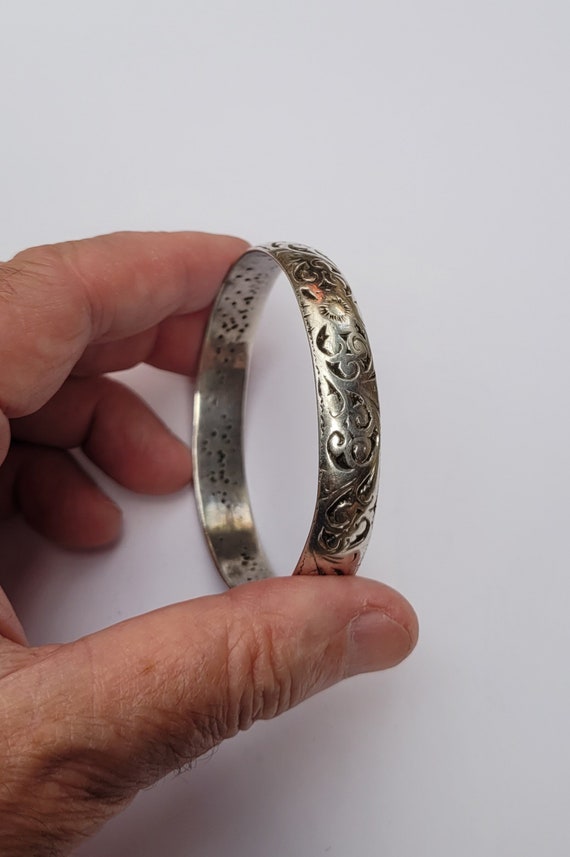 Old vintage Berber bangle bracelet in silver – Mor