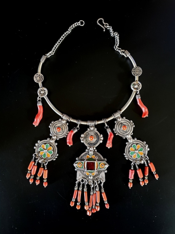 Morocco Berber Necklace Silver Choker 