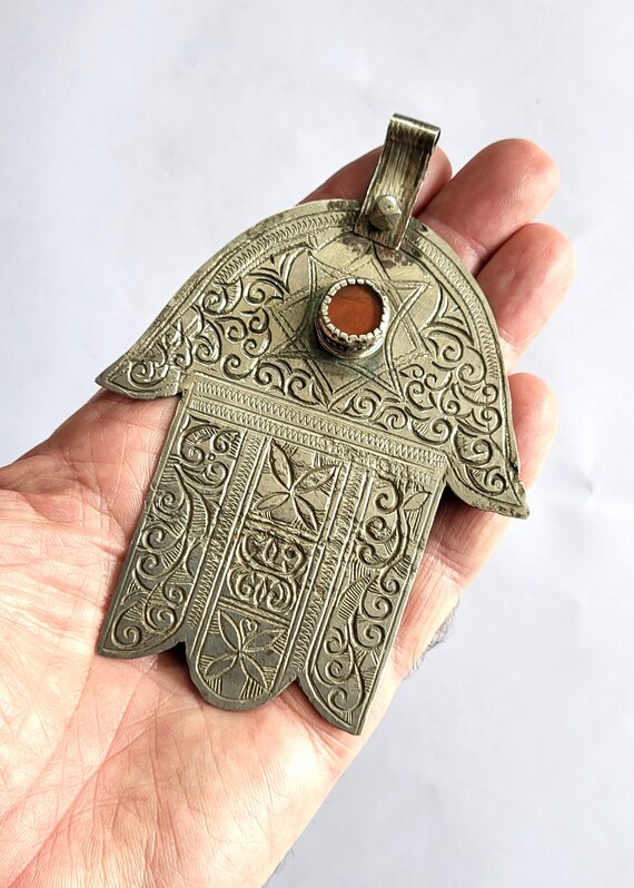 Maroc – Pendentif Main de Fatima Hamsa Khamsa khm… - image 5