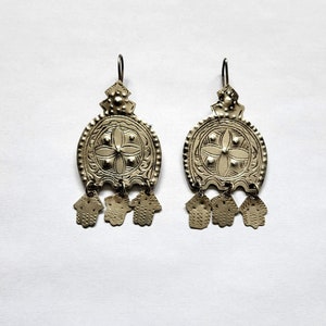 Antique Berber silver earrings - Morocco