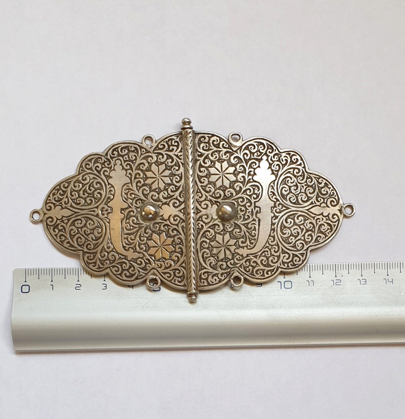 Details about / Blue Fan Vintage Inspired Art Gift Belt Buckle