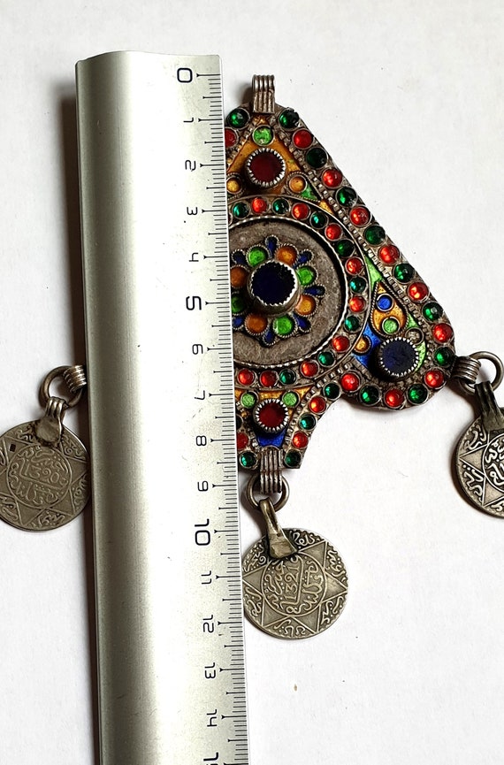 Morocco - Pendants in silver, enamel, glass beads… - image 3