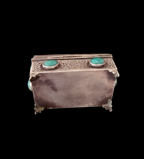 Coffret - Boite à bijoux en argent cabochon de la… - image 4