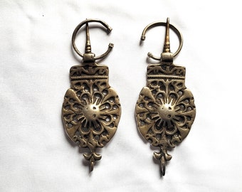 Pair of antique silver fibulae - MOROCCO