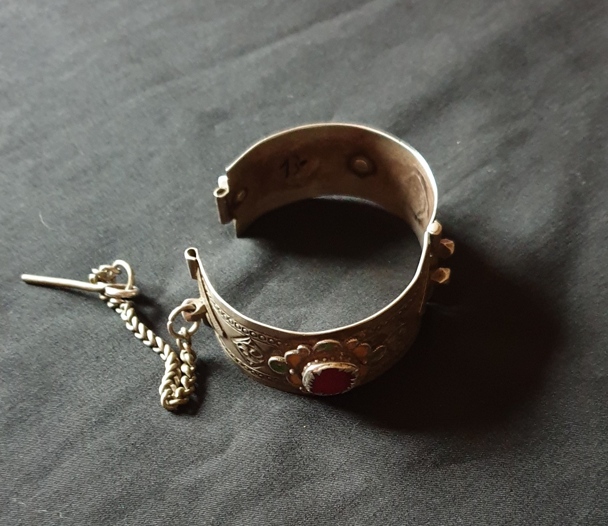 Bracelet Berbère manchette large | Artisanat du Maroc