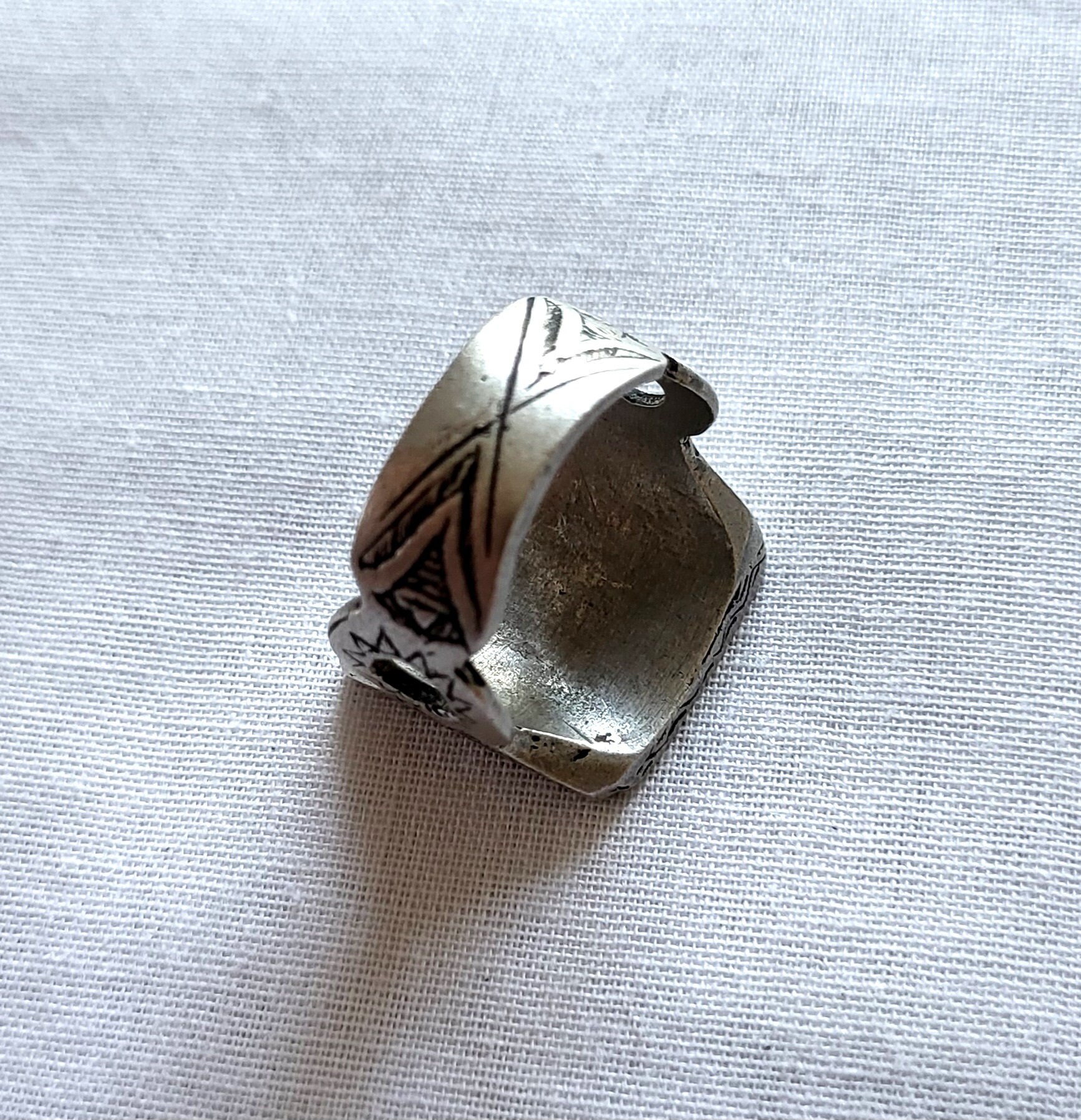 Talismanic Ring – Protective Magic Square – Silver – Tuareg