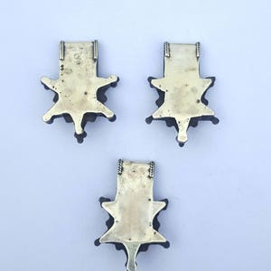 Morocco Lot of 3 crosses Boghdad in silver and enamel for necklace southern Morocco image 2