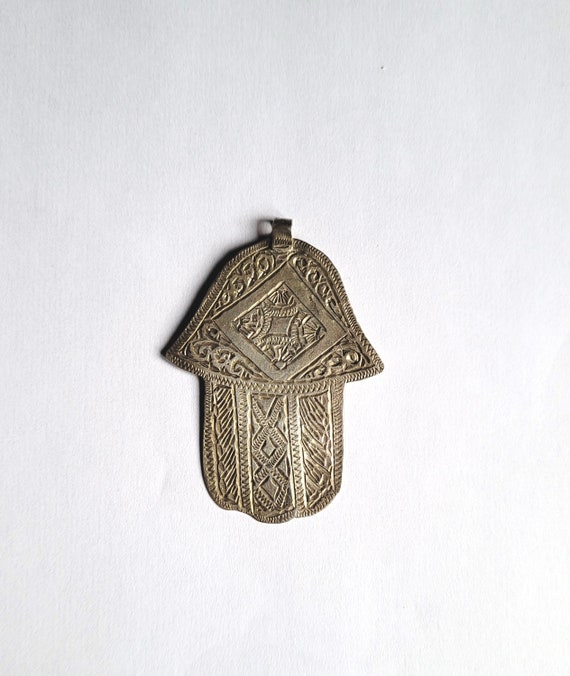 Antique Berber Silver Hand of Fatima “Khamsa - Kh… - image 1