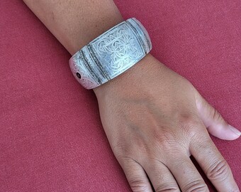 Tuareg Bracelet Open and Rigid Silver - Horn - Niger - Etsy