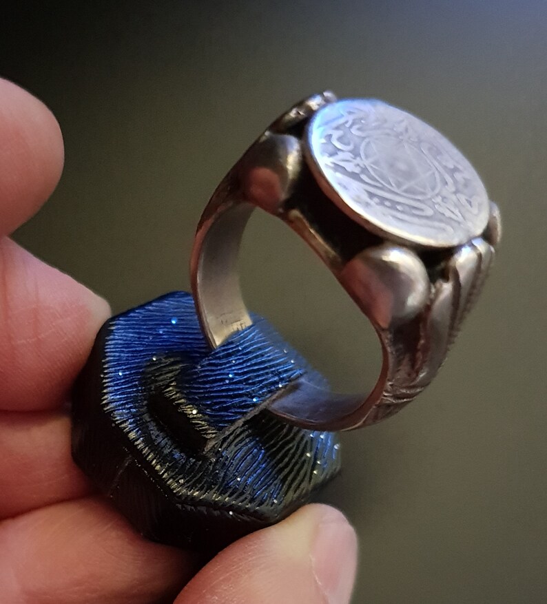 South Morocco Tiznit region Judaica silver ring and Star of David Morocco