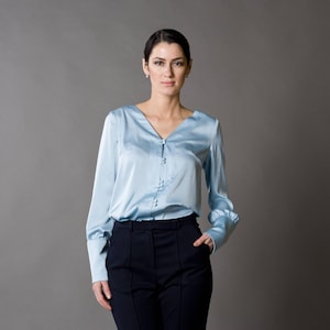 Women's satin blouses sale 2025