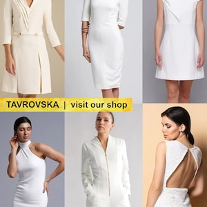 a collage of photos of women in white dresses
