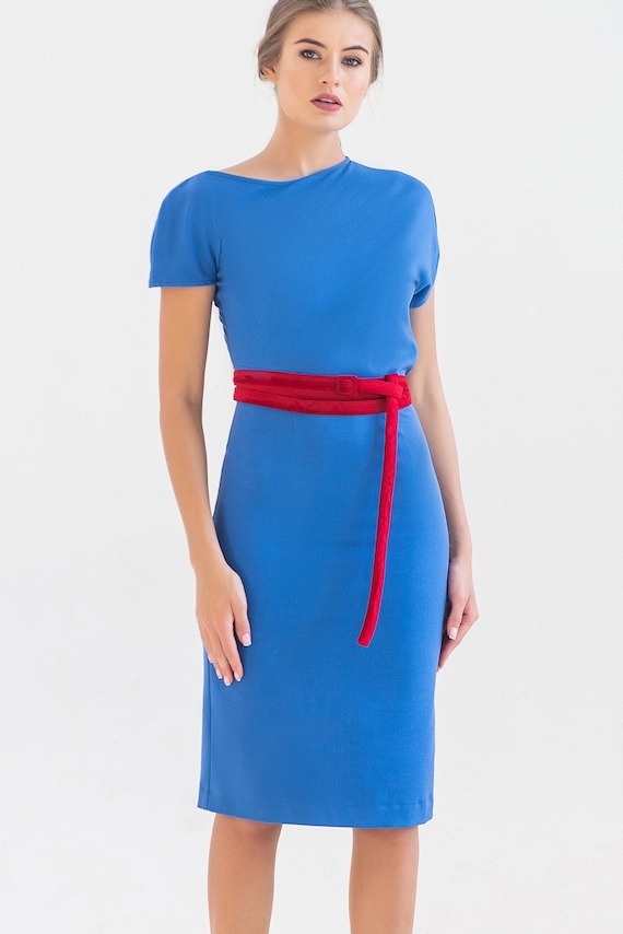 Cobalt Blue Wedding Guest Outfit Top ...