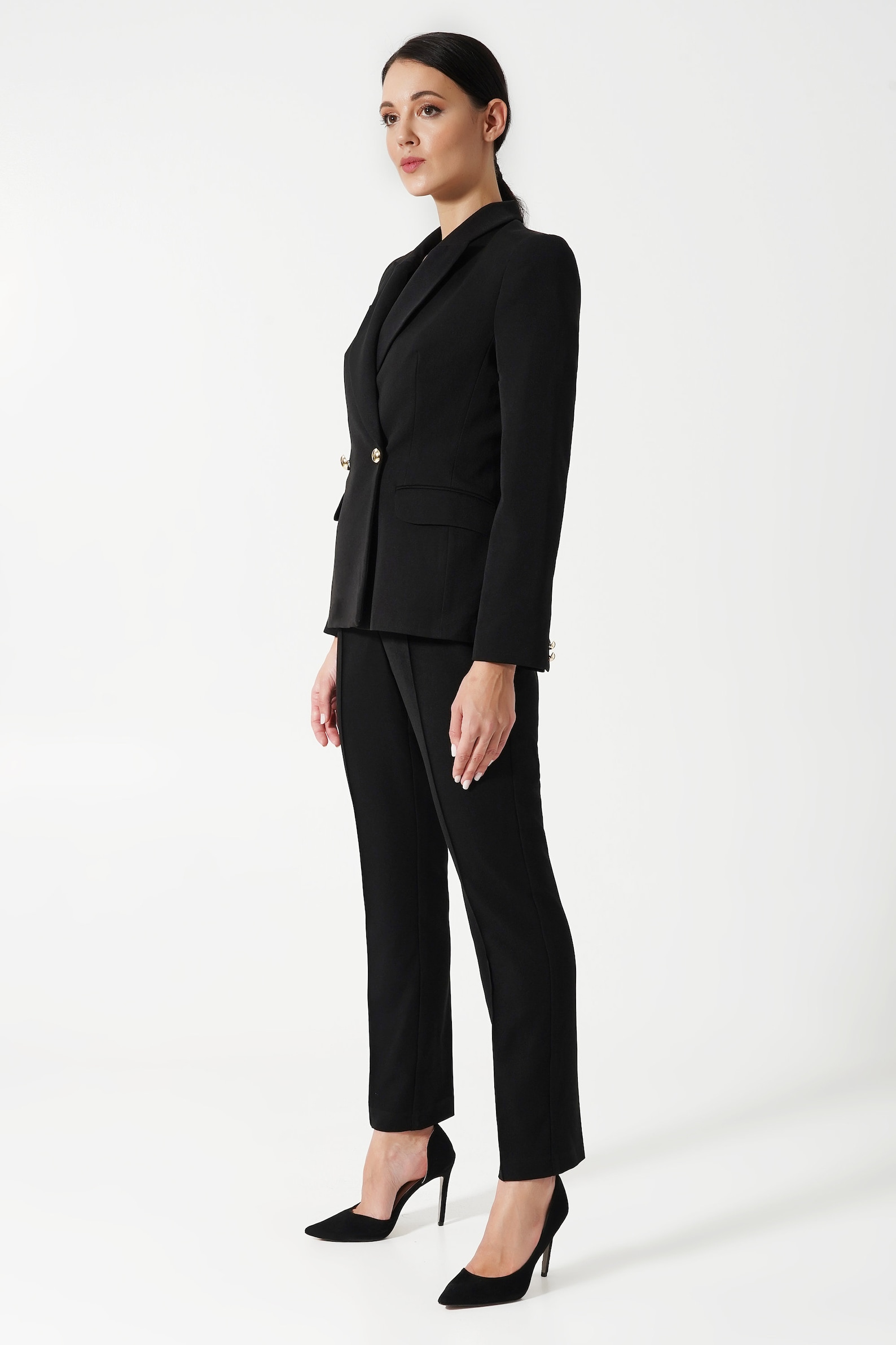 Black Pant Suit Women Womens Tuxedo Suit Notched Lapel Collar Etsy