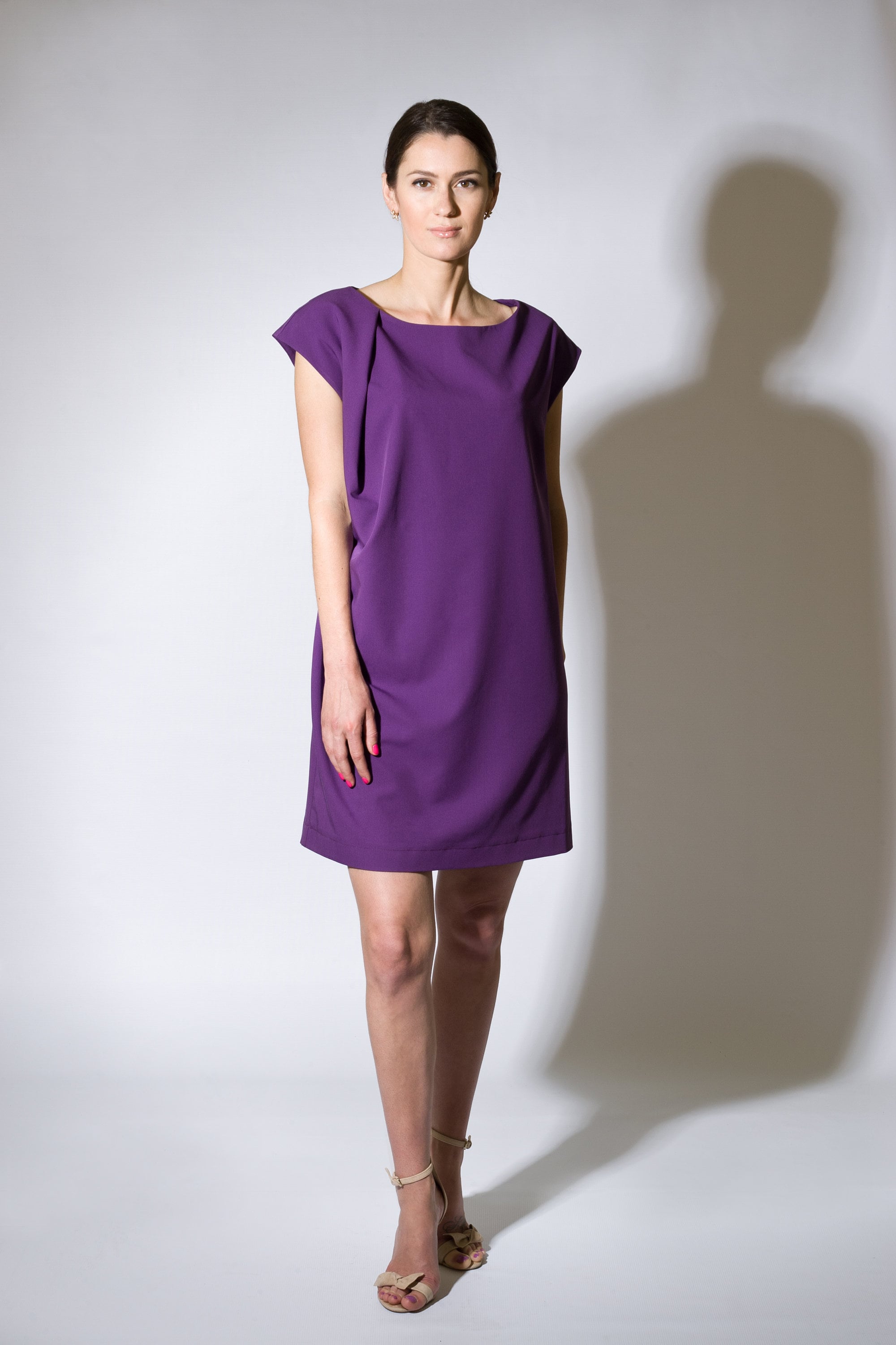 casual purple dress plus size
