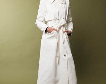 トレンチコート DRESS INSERT TRENCH COAT KIMBERLY - OVERSIZED FRAP FRONT TRENCH – HARUNOBUMURATA