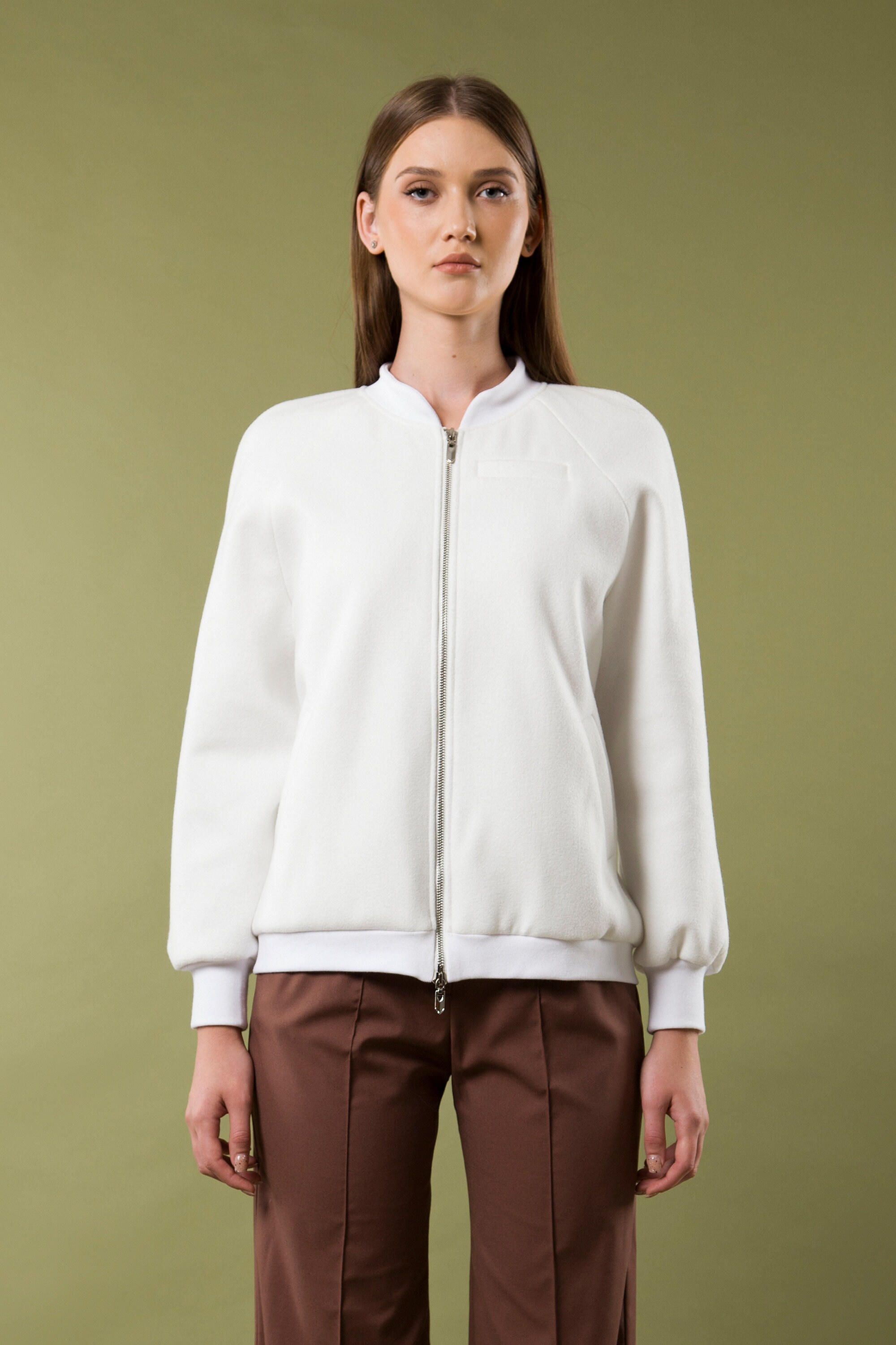 White Bomber Jacket Womens, White Varsity Bomber Jacket