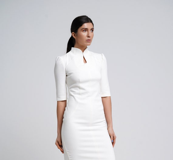 Cocktail Dress High Neck Qipao Chinese 