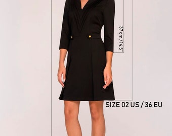 Robe Cocktail Noire Balancière ZAFTIQUE Taille Plus - Neuf Sans étiquettes