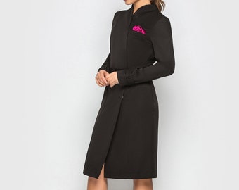 Black Blazer Dress High Neck Tuxedo Pencil Dress Suit Long Sleeve Office Business Structured Clothes Elegant Black Dress Work TAVROVSKA - Etsy Black Blazer Dress High Neck Tuxedo Pencil Dress Suit Long Sleeve Office Business Structured Clothes Elegant Black Dress Work TAVROVSKA - Etsy
