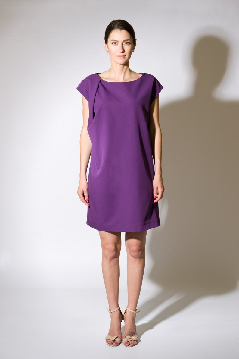 casual purple dress plus size