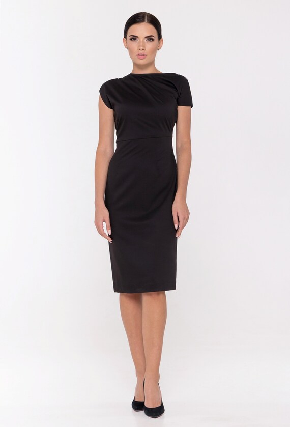 Modern little black clearance dress