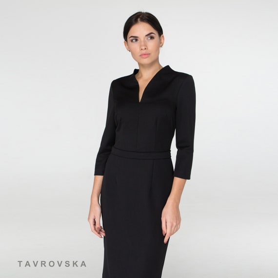 Bodycon Dresses for Women Short/Long Sleeve Plain Slim Fitted Work Dresses  Elegant Formal Dress for for Office Business