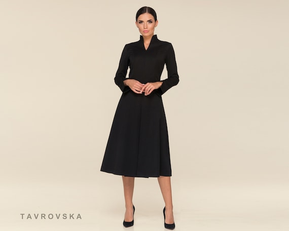 long sleeve work dress