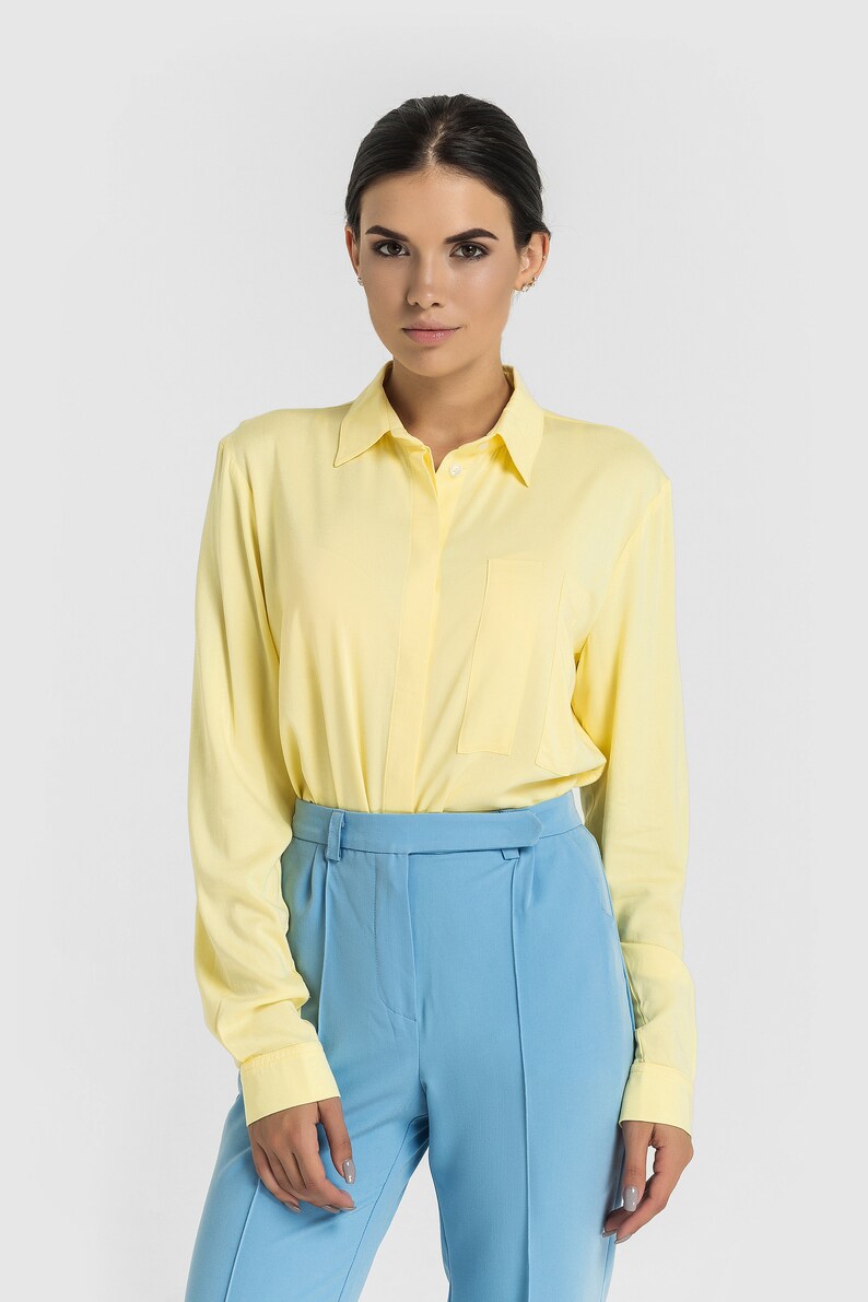 gray button down shirt women's