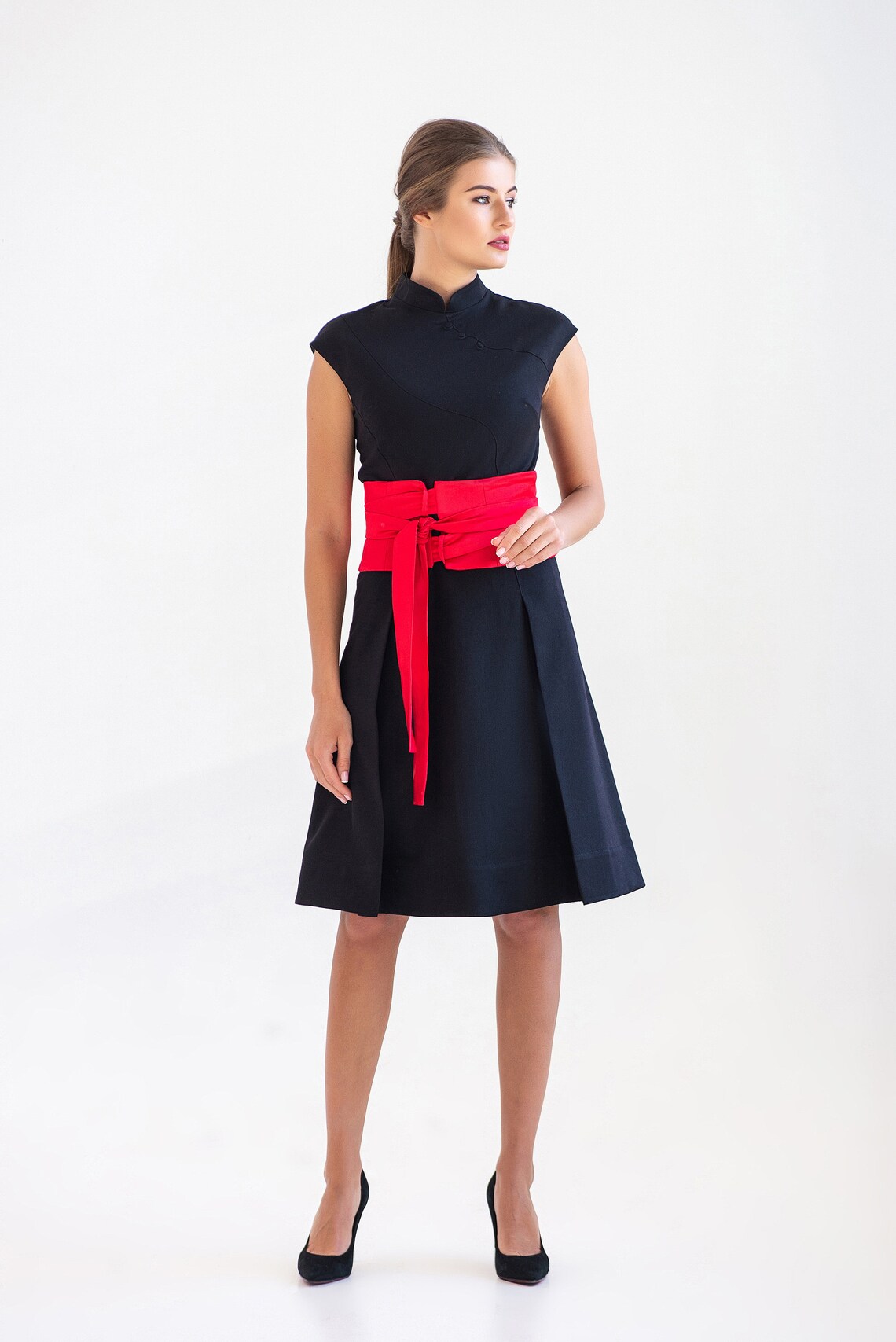 Black Cheongsam Dress Chinese Wedding Guest Dress Cocktail - Etsy