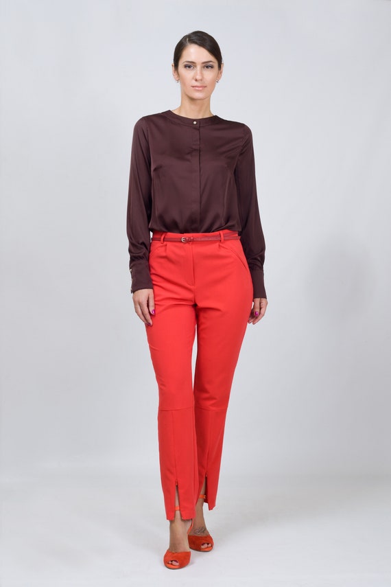 satin work blouse