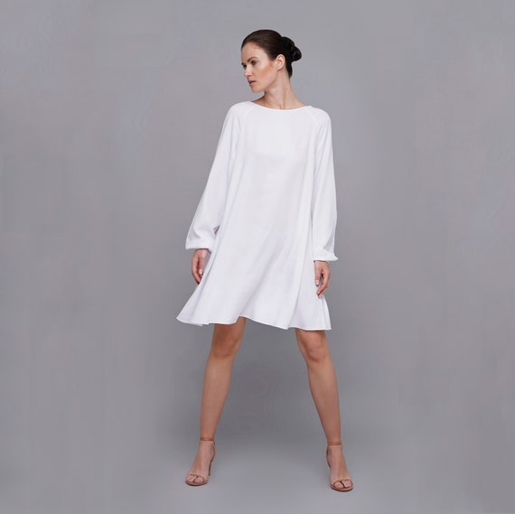 Vestido blanco de verano Boho Resort vestido de - Etsy