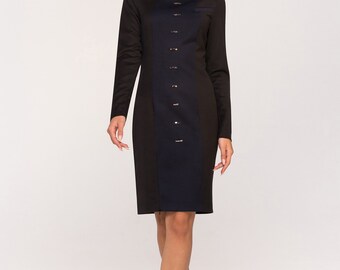 military black dress Black, Goth, Emo, Military MCR style Dress with metal hardware Size S, M