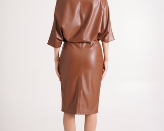 button leather dress Damian Dress XS