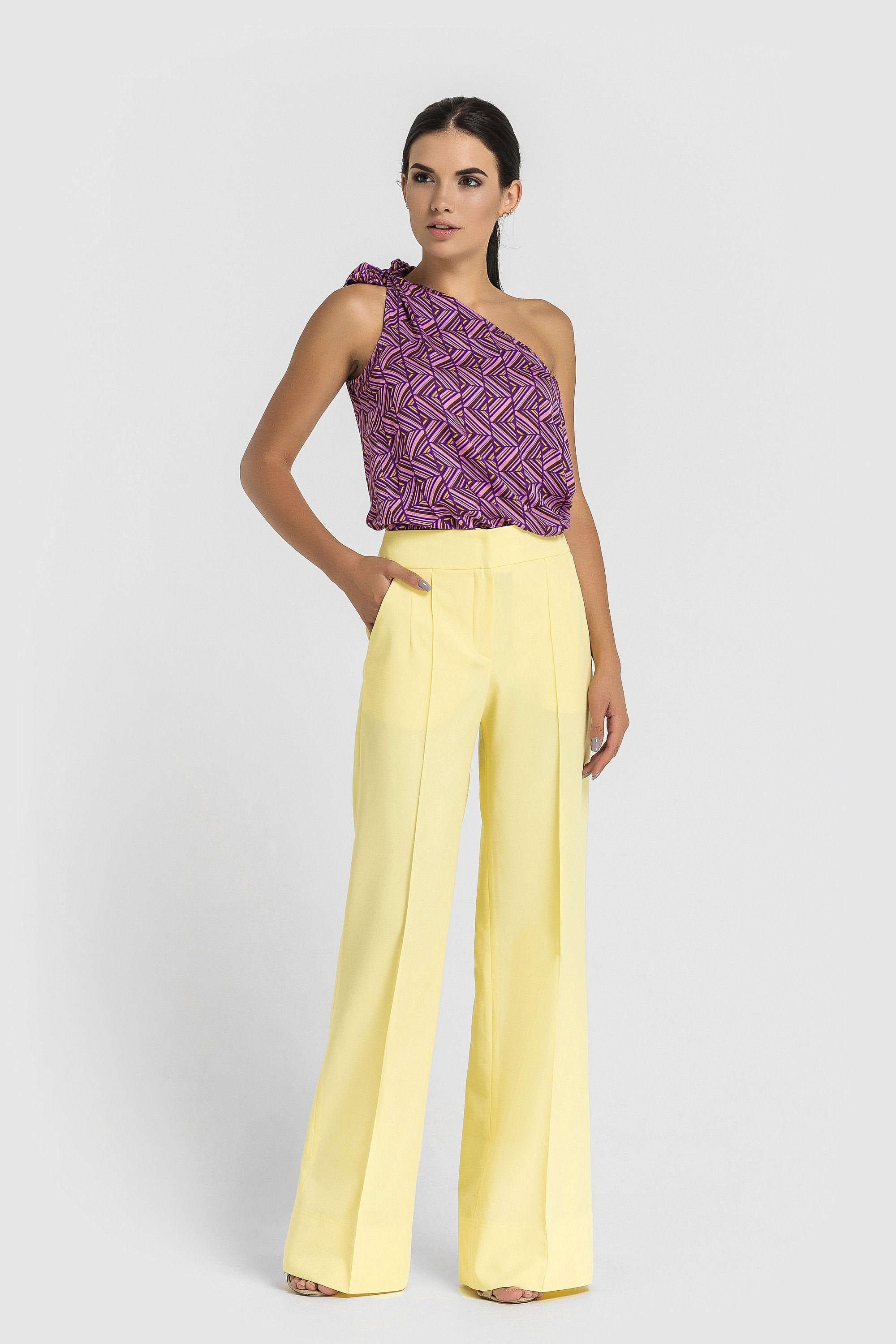 David Lawrence Tysnes Wide Leg Pant In Yellow | MYER