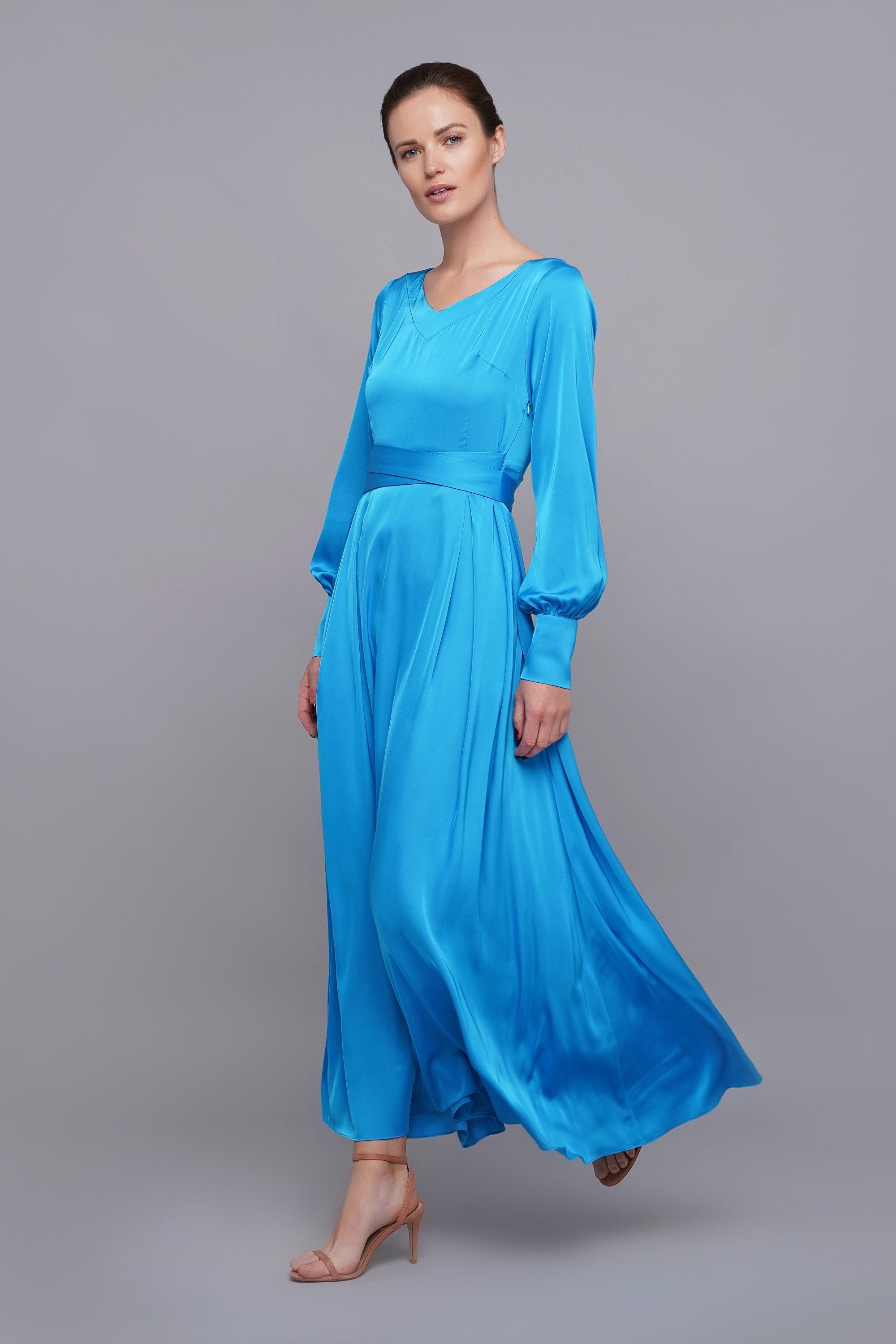 maxi wedding guest dress