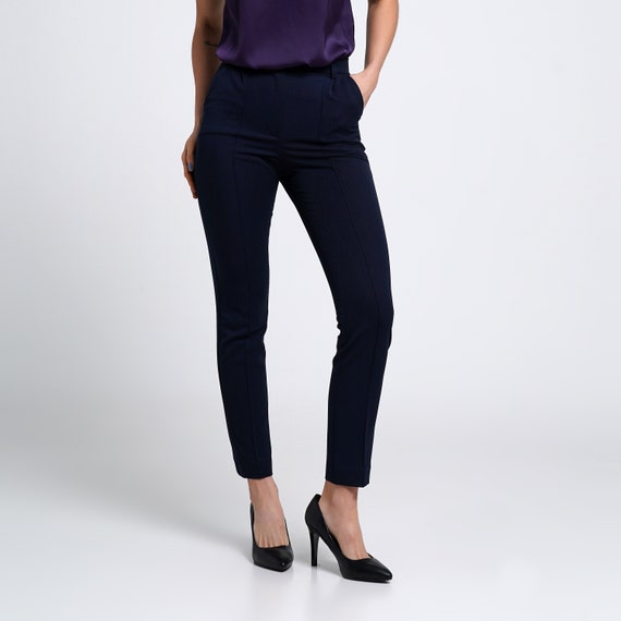 Buy the best Blue cotton pants for ladies in India