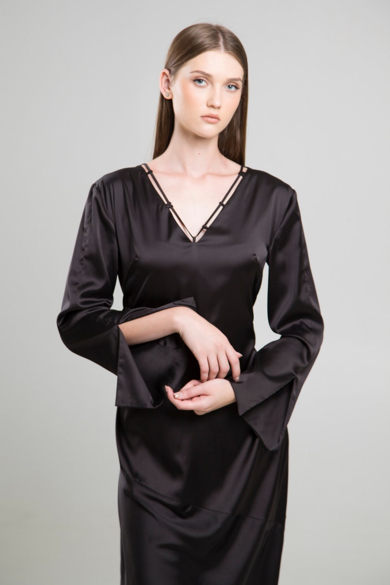 black sequin strapless prom dress Ruffle Dress, Sleeveless Party SIZE:S InSeason5M 2025 Summer New French