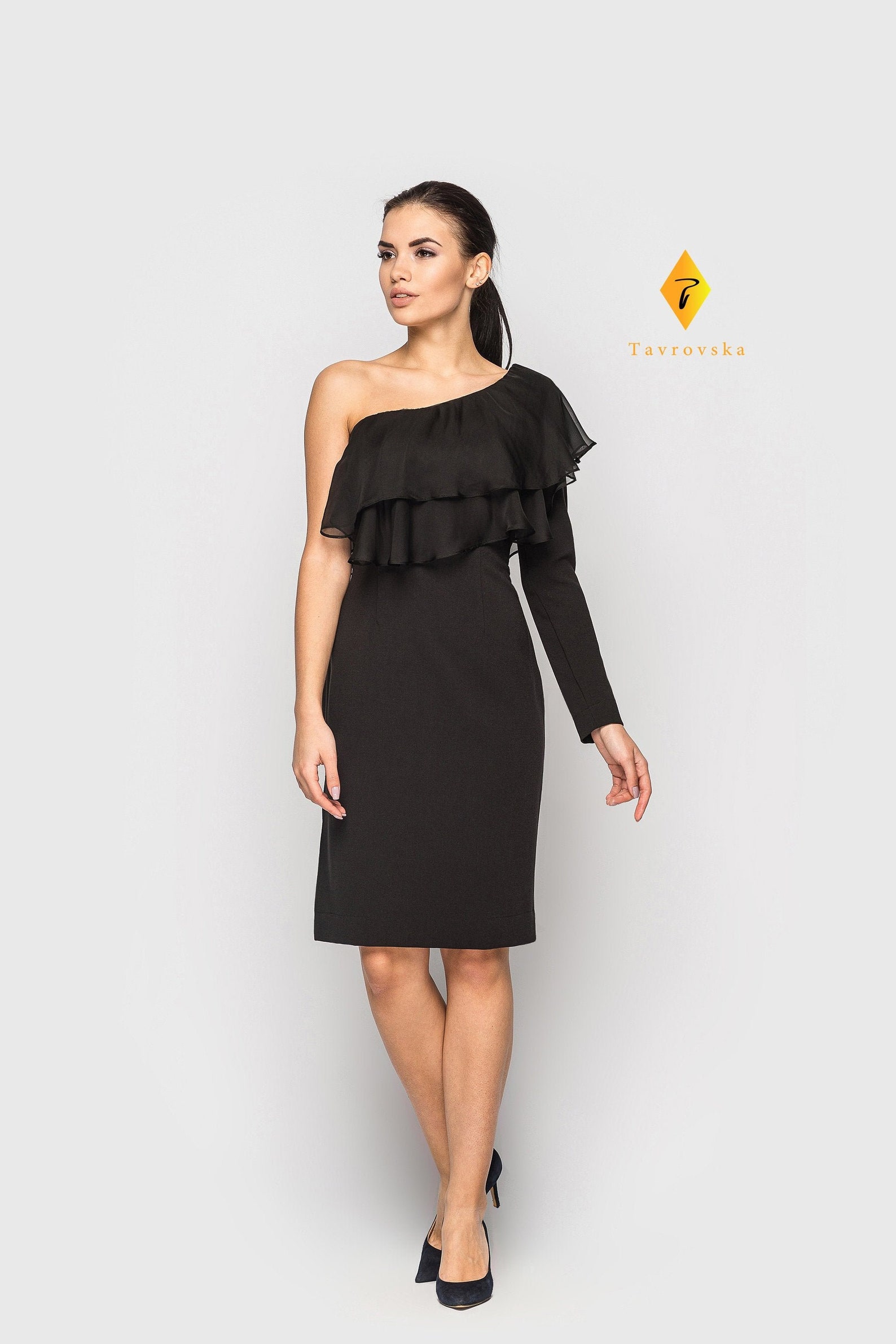dress black pink ZAPAKA Women Flower Printed Satin One Shoulder Sheath Color:Terracotta OEM Black Midi Sweater Colour:Pink