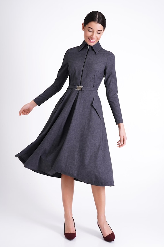 elegant wear to work dresses Church Dress for Women Flared Sleeve Midi Pencil Dress Elegant Teacher Office Business Wear to Work Dresses,996Black_Small at Amazon Women's Clothing store