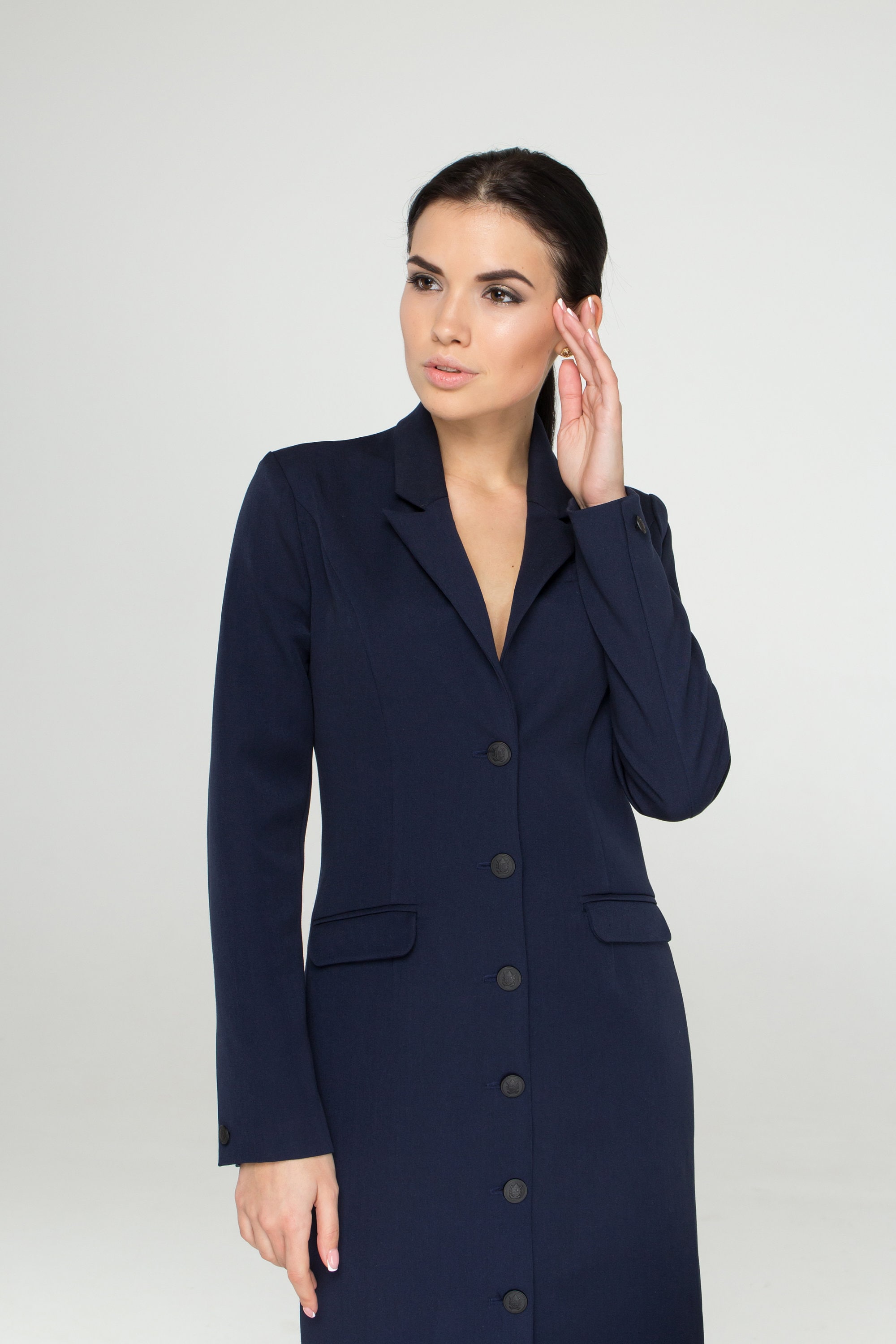 Dress Jacket Women Long Sleeve Dresses for Women Blue Blazer Etsy