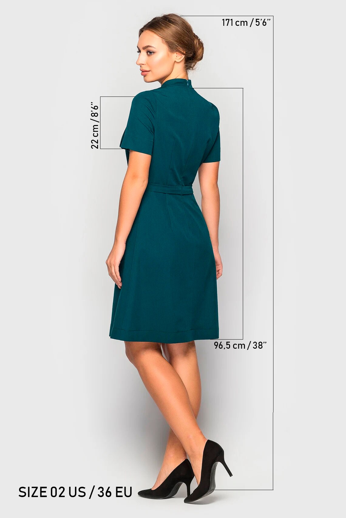 green emerald velvet dress I Mean Business Backless Blazer Dress Green main image 1