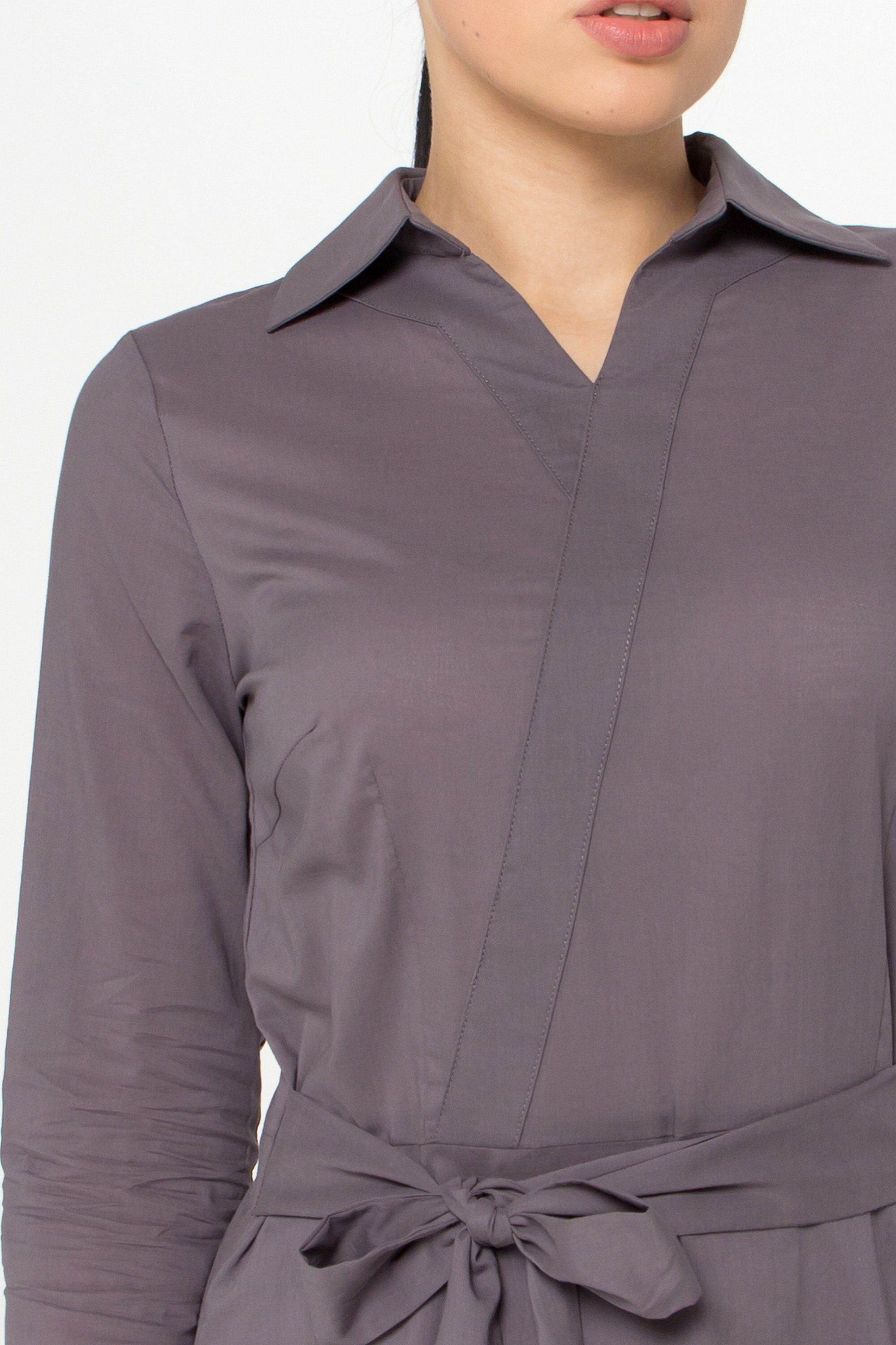 LAST SIZE / 0 Us (34 Eu)/ Sale/ Midi Long Sleeve Shirt Dress